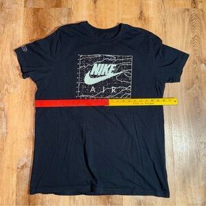 Nike Air Shirt Mens Extra Large Black Big Center Swoosh Logo Tee Outdoor Sports